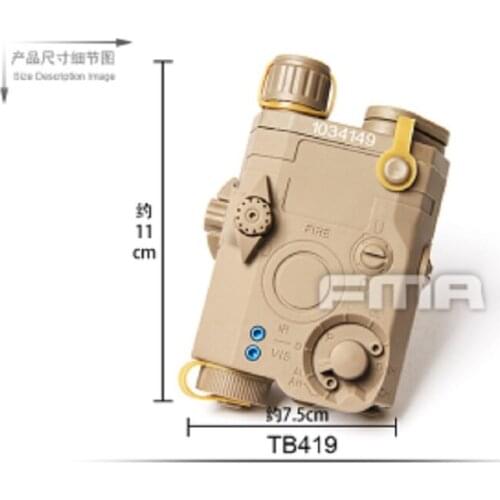 FMA-Retrofit tactical PEQ 15-DE-LA-5 military battery case DE