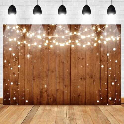 Rustic Wood Floor Photography Backdrop Birthday Wedding Bridal Shower Background Light Brown Wood Lace Newborn Baby Banner
