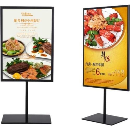 Double-sided table poster stand A3A4 metal decca restaurant coffee shop table sign advertising promotion display stand rack