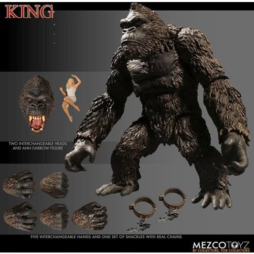 Kingkong Figure Movie Monkey King Kong Figure Toys Black And White Version Figurine Collection Action Figure Model Toy Gift