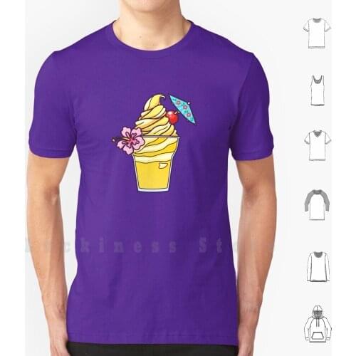 Floral Dole Whip T Shirt Print 100% Cotton New Cool Tee Walt World Parks Park Wdw Adventure Magic Kingdom Epcot