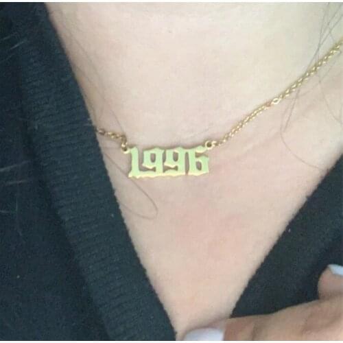 Customized Stainless Steel Letter Necklace Custom Personalized Letter Choker Necklace Pendant Women Nameplate Gift