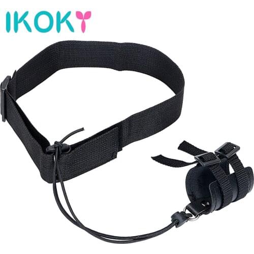 IKOKY Penis Enlarger Extender Cock Ring Penis Enhancement Tension Leg System Penis Stretcher Leather Sex Toys for Men