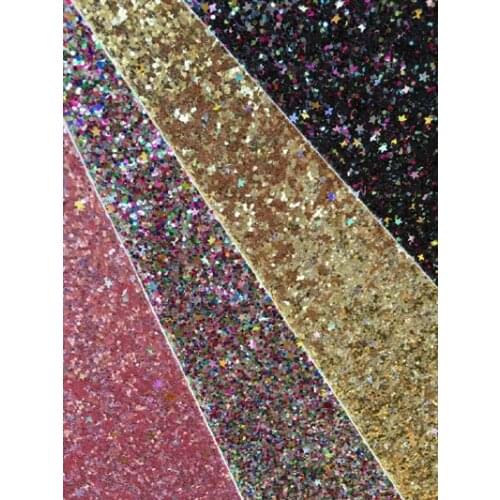 So Pretty 9x9cm 4 Colors Bling Bling Giltter Thick Nonwoven Felt Fabric Bundle