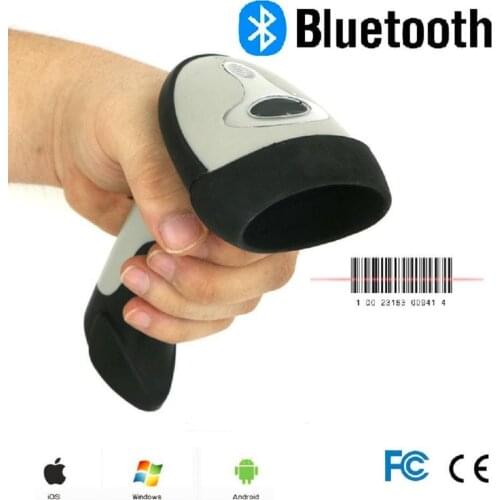 LS10 1D Laser Wireless Bluetooth Barcode Scanner for Apple Ios and Android and Windows OS