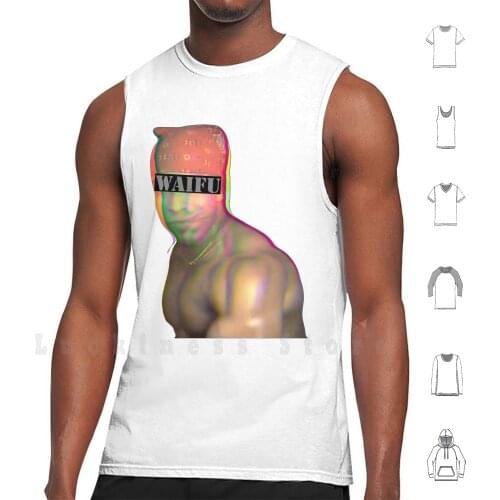 Ricardo Waifu Tank Tops Vest 100% Cotton Ricardo Anime Waifu Glitch Sexy