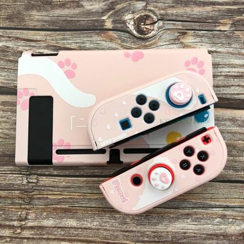 Cute Cartoon PC Protective Case Shell For Nintendo Switch Game Console Pink Cover Shell For Nintend Switch