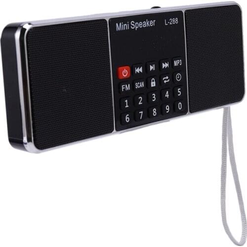 Multifunction Digital Fm Radio Media Speaker Mp3 Music Player Support Tf Card Usb Drive With Led Screen Display And Timer Functi