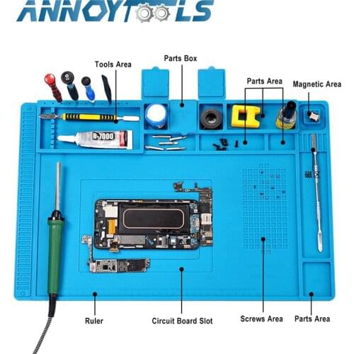 Mobile Phone Computer Repair Multifunctional Silicone Pad Welding Workbench Anti-Corrosion And High Temperature Resistance