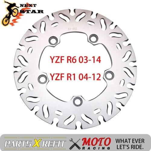 Motorcycle 220mm Stainless Steel Brake Disc For YAMAHA YZF-RZ YZFR1 YZF R1 2004-2011 2004 2005 2006 2007 2008 2009 2010 2011