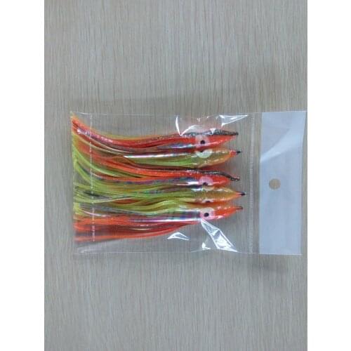 MR OCTOPUS 25pcs 12cm , fishing lure.soft lure , octopus lure, squid jigs, orange colour