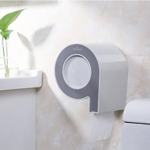 Toilet Paper Holder Wall-mounted Hygienic Paper Dispenser Bathroom Storage Box Portable Tissue Holder Bathroom Accessories