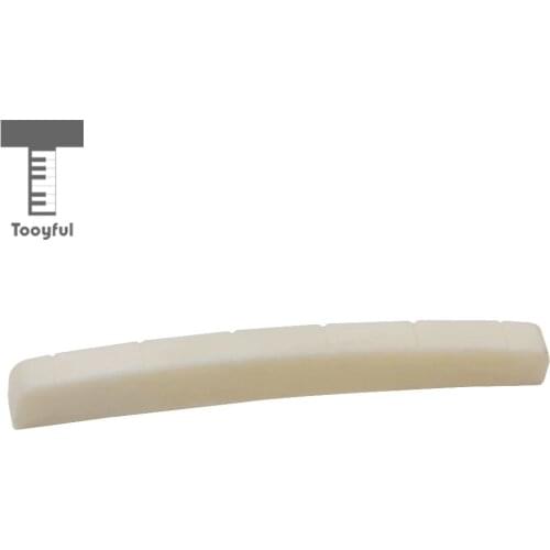 Tooyful New 1pc Buffalo Bone Guitar Nut Slotted Musical Instrument for Strat Stratocaster Electric Excellent Guitar Accessories