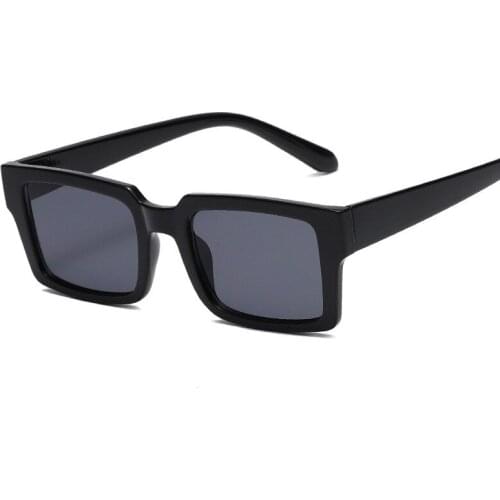 New retro square sunglasses simple fashion wild sunglasses women trend street glasses unisex personality UV400 sunglasses