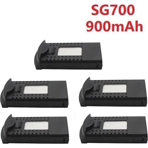 Original 3.7V 900mAh Li-po Battery for DM107S SG700 S169 RC Quadcopter Spare Parts 3.7v Drone Rechargeable Battery 752560 5pcs