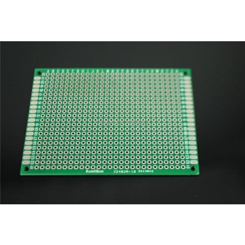 PCB Board Universal Board Double(Single) Faced Tin Plate 60mm*80mm*1.6mm 6*8CM Test Board 5PCS Free Shipping