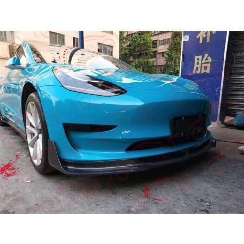 For Tesla Model 3 Carbon Fiber Front Lip, side skirt, rear lip, rear wing, spoiler, automotive supplies, automotive accessories