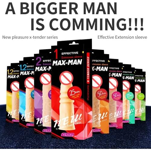 Condoms For Men Reusable Extender Penis Sleeve For Male Extender Dildo Enhancer Enlargement Condom Male Cock Sex Toys