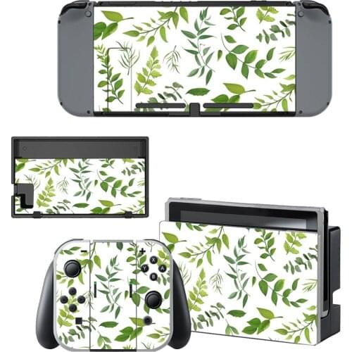 1Styles Botany Style Vinyl Decal Skin Sticker For Nintendo Switch NS NX Console Protector Game Accessoriy NintendoSwitch