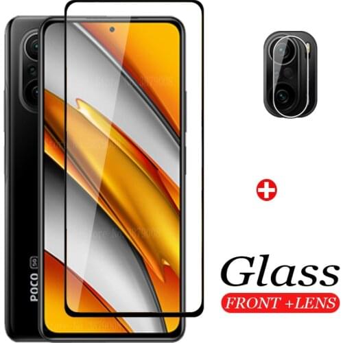 Protective Glass PocoF3 Screen Protector For Xiaomi Poco F3 Pocco Poko Pocophone F 3 Camera Global Version Tempered Glass Cover