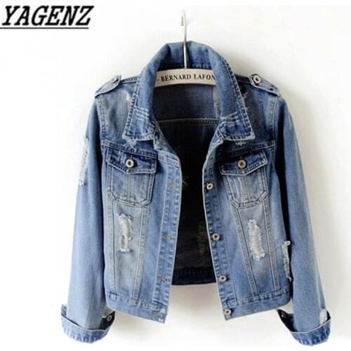 Large size 5XL 6XL Women Denim Basic Jacket Short Outerwear Slim Vintage Jeans Jacket Single-breasted Female Denim Casual Tops