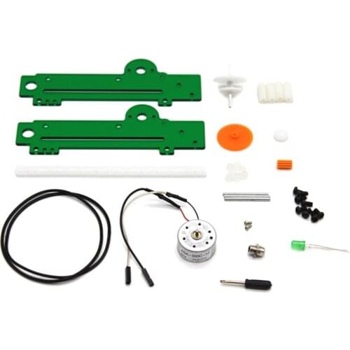 1PC Rack Pull Generator with Light Kinetic Electric Energy Conversion Motor Rack Gear DIY Assembly Model Kit Science Educational