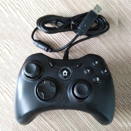 10pcs USB wired game controller P-C360 appearance for s-w-i-t-c-h game pad gamepad black or Clear Blue