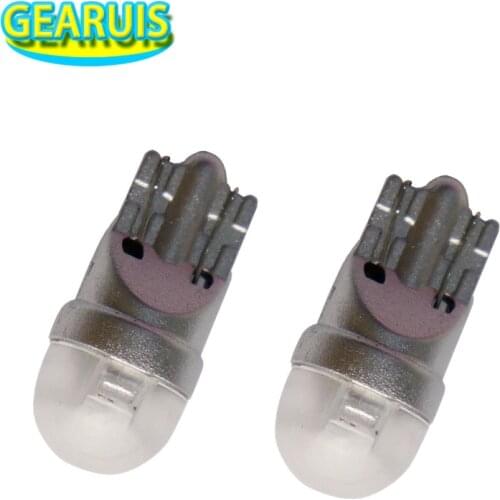 100pcs AC DC 6V 6.3V 194 T10 #555 3 smd 3014 LED 30MA Wedge Base With Lens Non polarity Pinball Game Machine Led various colors