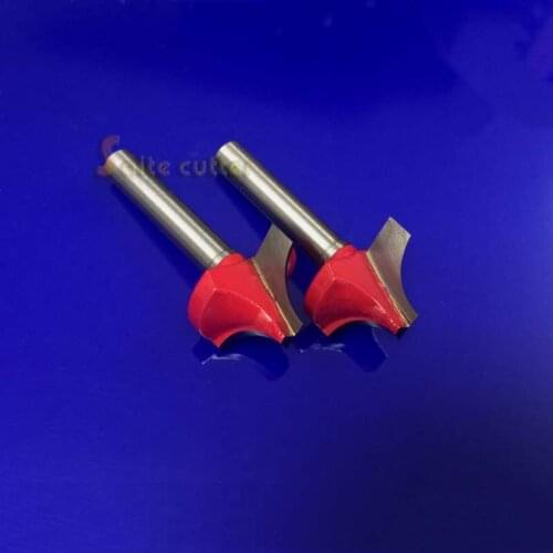 2pcs 6mm *22mm Tungsten carbide cnc router bit woodworking cutter open end carving bit 1/4"