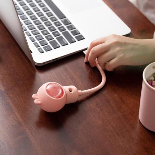 50ml Cartoon Animal Mini Portable USB Mist Diffuser Car Office Air Humidifier Cartoon Animal Design Household Merchandises