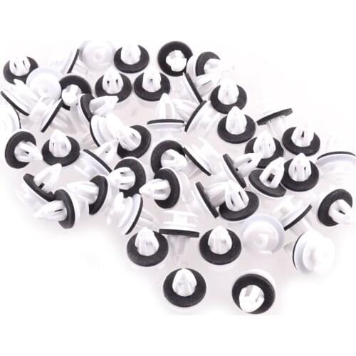 50pcs/Set Door Trim Panel Fastener Retainer Clips with Seal Ring Fit for BMW E34 E36 E38 E39 E46 X5 M3 M5 Z3 Car Accessories