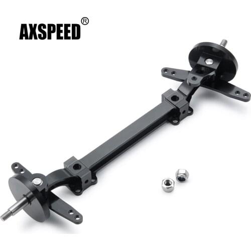 AXSPEED #B Metal Front Axle Steering Linkage Assembly for Tamiya 1/14 RC Trailer Tractor Truck Upgrade Replacement Parts