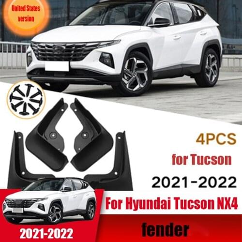 Mudguard PP soft plastic 4PCS mudguard anti-fouling and anti-dirty modified car exterior for Hyundai Tucson 2021-2022 CN5