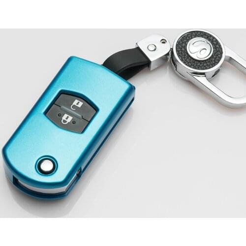 2 Button New ABS Car Flip Folding Key Case Cover For Mazda 2 3 5 6 CX5 CX7/CX9 RX8 M2 M3 M5 M6 MX5 Auto Remote Shell Accessories