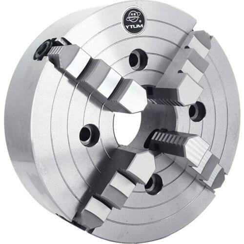 Four-jaw single-action chuck, K72-160, manual chuck for lathe, fixture