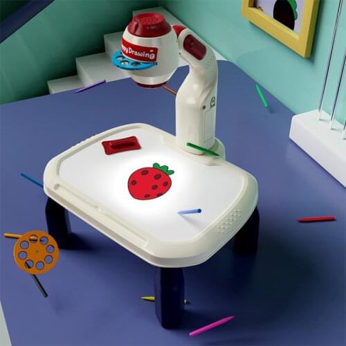 Childrens Toy Led Projector Art Drawing Table Kid Painting Board Arts and Crafts Projection Educational Learning Toy Paint Tool