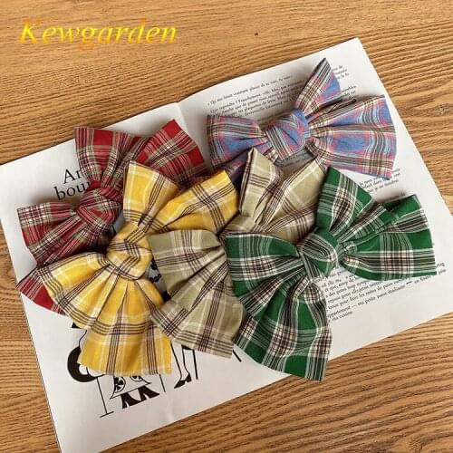 Kewgarden Childrens bow hairpin spring clip girl hair accessories little girl hair accessories 3pcs