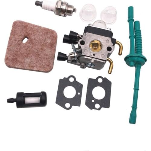 C1Q-S97 Carburetor Replacemnt for STIHL FS55 FS55R FS55RC KM55 HL45 KM55R FS38 Trimmer Weed Eater with Fuel Line Kit