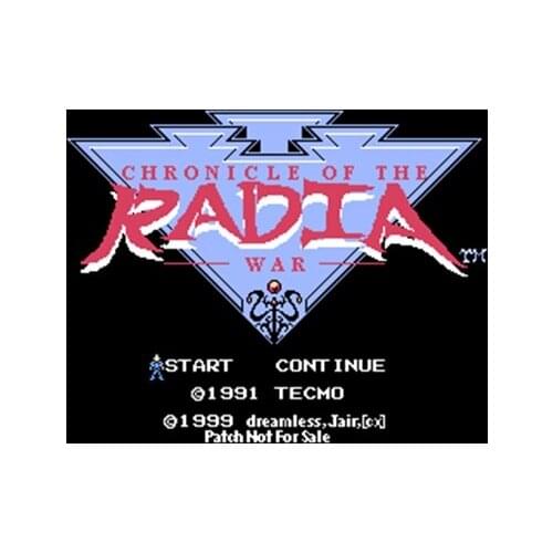 Chronicle of the Radia War Region Free 60 Pin 8Bit Game Card For Subor Game Players