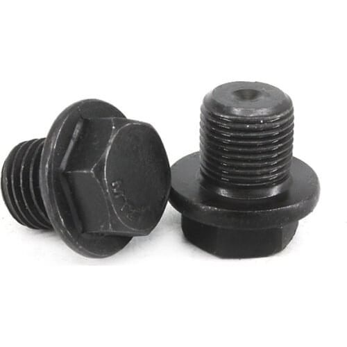 M8 M10 M12 M14 M16 M18 M20 M22 M24 Carbon steel Outer Hex Flange Band edge Plugs Seal Thread Grup Oil Drain Plug Black Color
