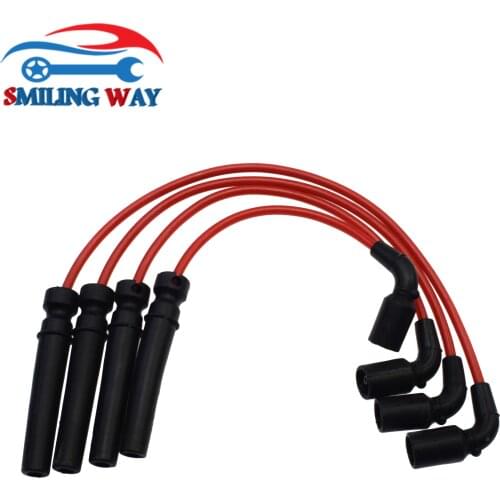 Ignition Spark Plug Wires Cable Wire Set 96497773 For Chevrolet Aveo Aveo5 & Pontiac Wave & Suzuki Swift & Daewoo Lanos 1.6L