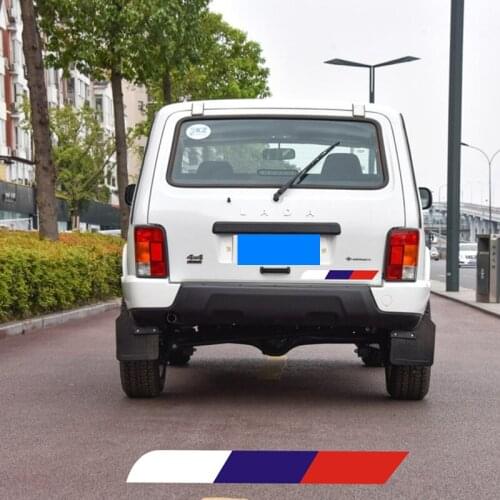 1pcs Flag of Russia Car Funny Stickers PVC Decal Styling for Lada Vesta SW Xray Cross Niva Kalina Priora Car Styling Accessories
