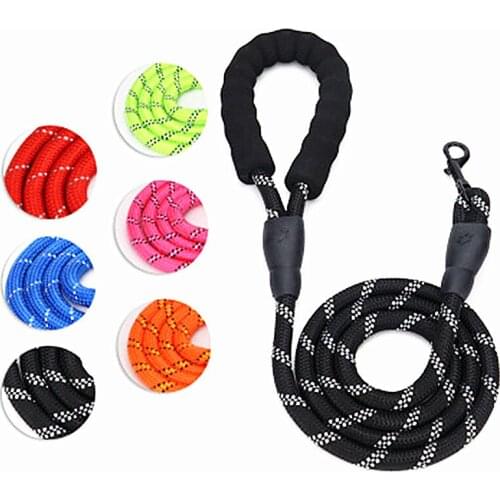Ainolway Nylon Dog Leash Large Dog Training Leash Reflective Pet Long Leads Walking Rope Heavy Duty Bulldog Padded Handle
