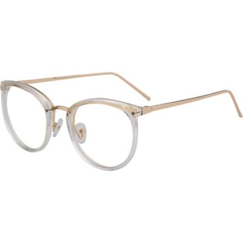 Oval Metal Reading Glasses Anti Blue Light Ray Eliminating Blocking Glasses