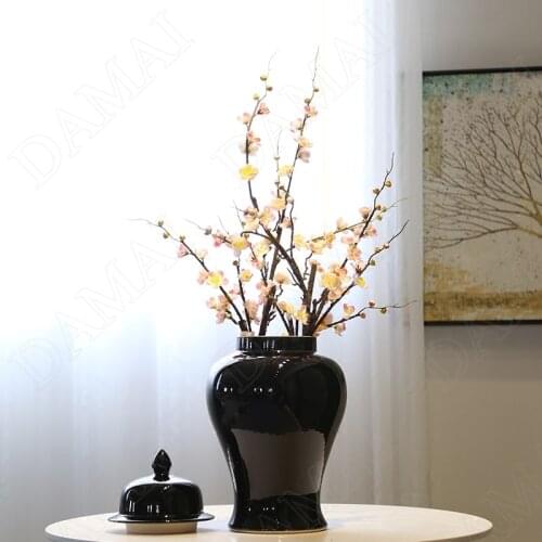 Simplicity Ceramic Vases Color Glaze Decorative Plant Pots Bedroom Flower Vase Living Room Desktop Dried Flowers Organizer