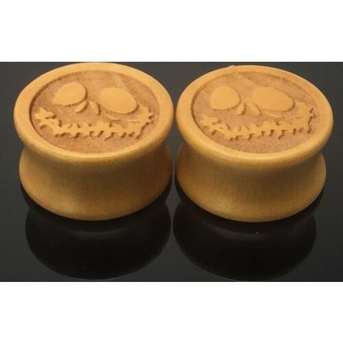 1 Pair Sale fashion flesh tunnels ear plugs big gauge piercing expander wood 8mm - 20mm pircing body jewelry