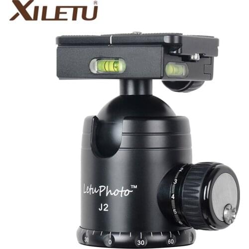 XILETU J2 tripod ball head for photography Panoramic photo Good quality ballhead quick release plate