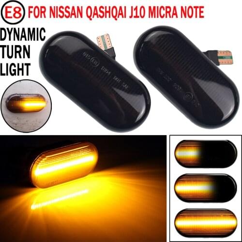 LED Car Side Marker Light Repeater Turn Signal Light For Nissan Tiida C11 Note E11 NE11 Micra K12 NP300 Navara D40 Qashqai J10