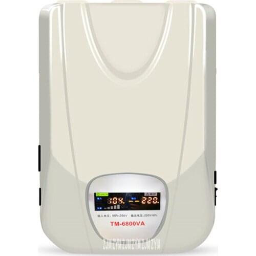 TM-6800VA Mini AC Regulated Power Supply Household AC Voltage Stabilizer Super Low Pressure Automatic Single-Phase Regulator