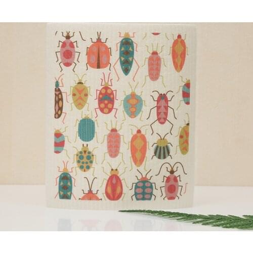 Creative Fruit Print Kitchen Quick-Dry Cleaning Rag Dish Cloth Wiping Napkin Absorbing Cloth Sustainable eco friendly products